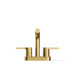 KOHLER K-33591-4N Elate Centerset bathroom sink faucet, 0.5 gpm, vibrant brushed moderne brass - view 5