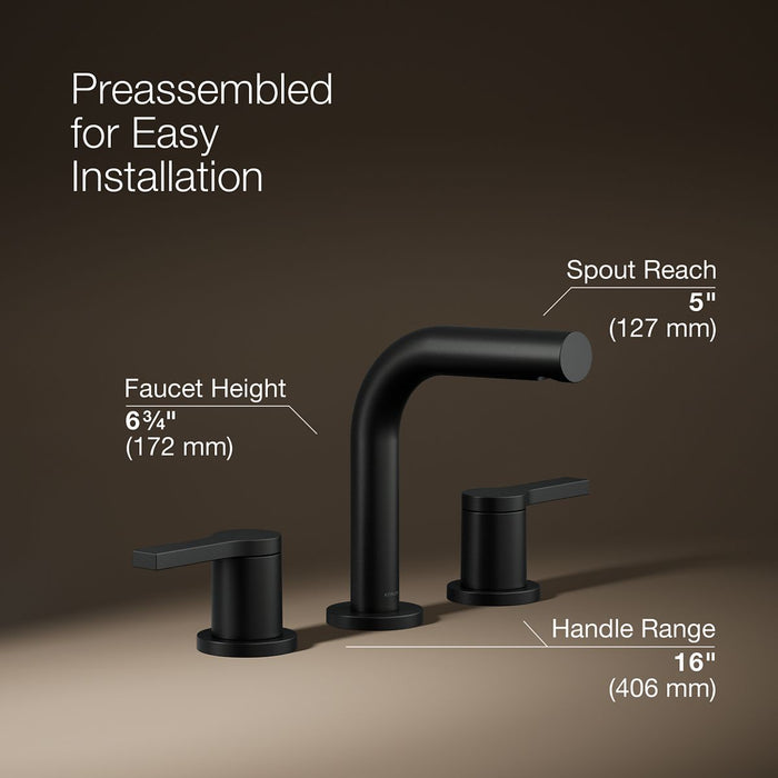 KOHLER K-33592-4K Elate Widespread bathroom sink faucet, 1.0 gpm