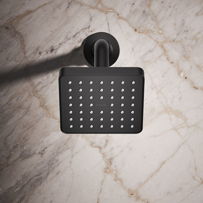 KOHLER K-33597-H Venza Single-function showerhead, 1.5 gpm, matte black - view 3