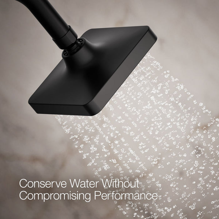 KOHLER K-33597-H Venza Single-function showerhead, 1.5 gpm, matte black - view 4
