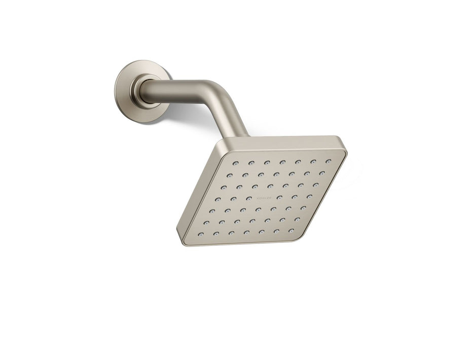 KOHLER K-33597-H Venza Single-function showerhead, 1.5 gpm, vibrant brushed nickel