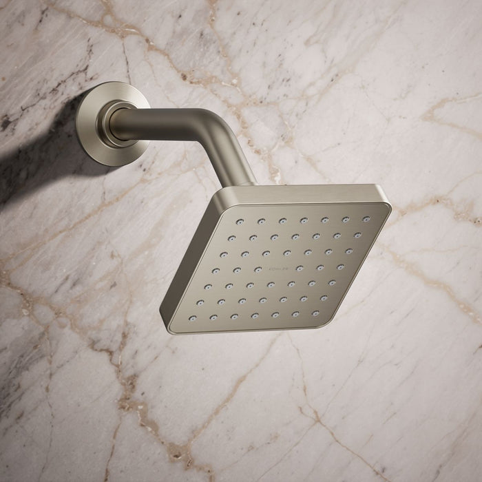 KOHLER K-33597-H Venza Single-function showerhead, 1.5 gpm, vibrant brushed nickel - view 5
