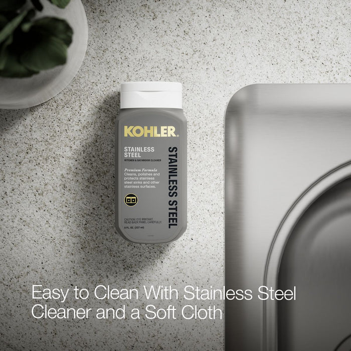 KOHLER K-3361-1 Staccato 33" top-mount double-bowl kitchen sink, stainless steel - view 3