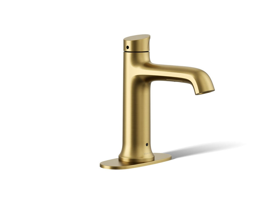 KOHLER K-33624-9 Tone Touchless bathroom sink faucet, 1.2 gpm, vibrant brushed moderne brass