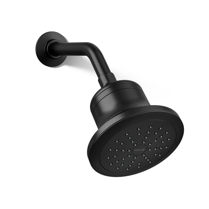 KOHLER K-33631-G Cinq Round single-function filtered showerhead, 1.75 gpm, matte black - view 4