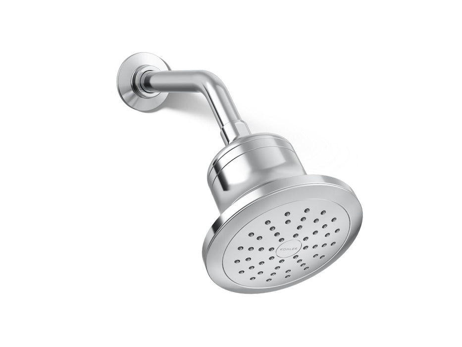 KOHLER K-33631-G Cinq Round single-function filtered showerhead, 1.75 gpm, polished chrome