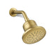KOHLER K-33631-Y Cinq Round single-function filtered showerhead, 2.5 gpm, vibrant brushed moderne brass