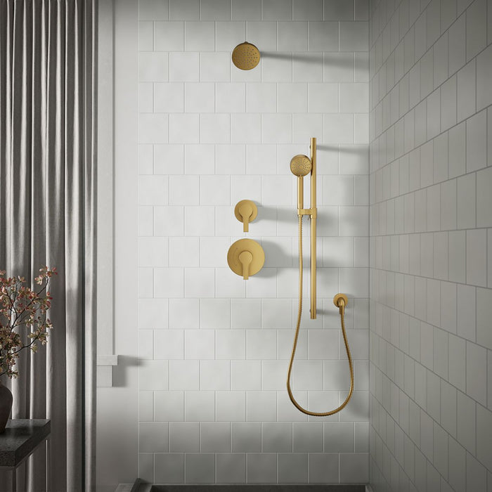 KOHLER K-33640-G Elate Three-function handshower, 1.75 gpm, vibrant brushed moderne brass - view 2
