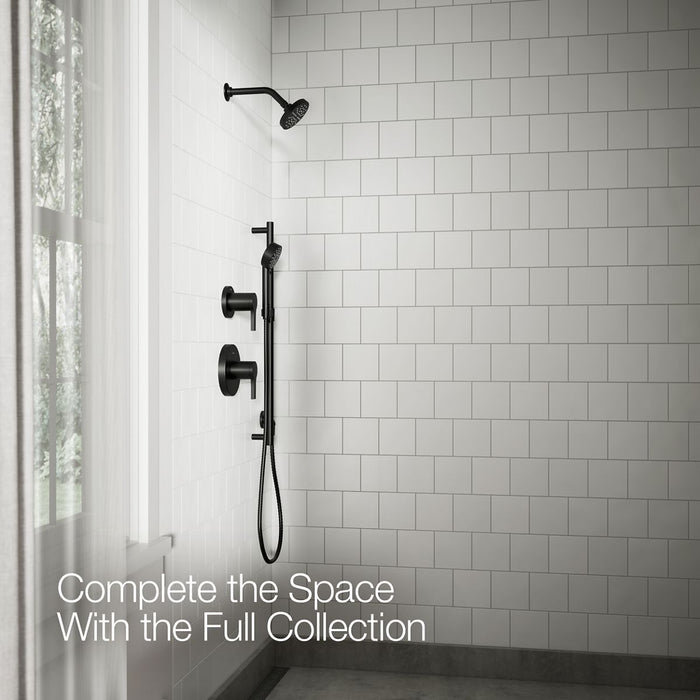 KOHLER K-33641-Y Elate Single-function showerhead, 2.5 gpm, matte black - view 4