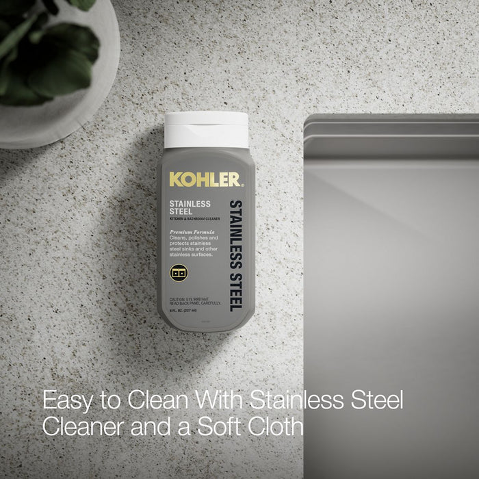 KOHLER K-33658-PC Strive Smart Divide 35-1/2â€ undermount double-bowl farmhouse workstation kitchen sink