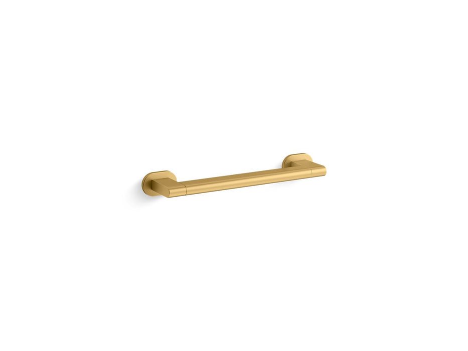 KOHLER K-33676 Belay 12" grab bar, vibrant brushed moderne brass