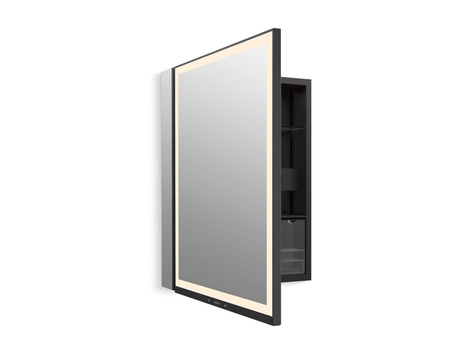 KOHLER K-33690-L Collage 24" x 32" lighted framed medicine cabinet, left-hinged