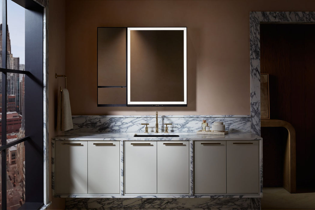 KOHLER K-33694-L Collage 12" x 32" framed medicine cabinet, left-hinged, not applicable - view 5