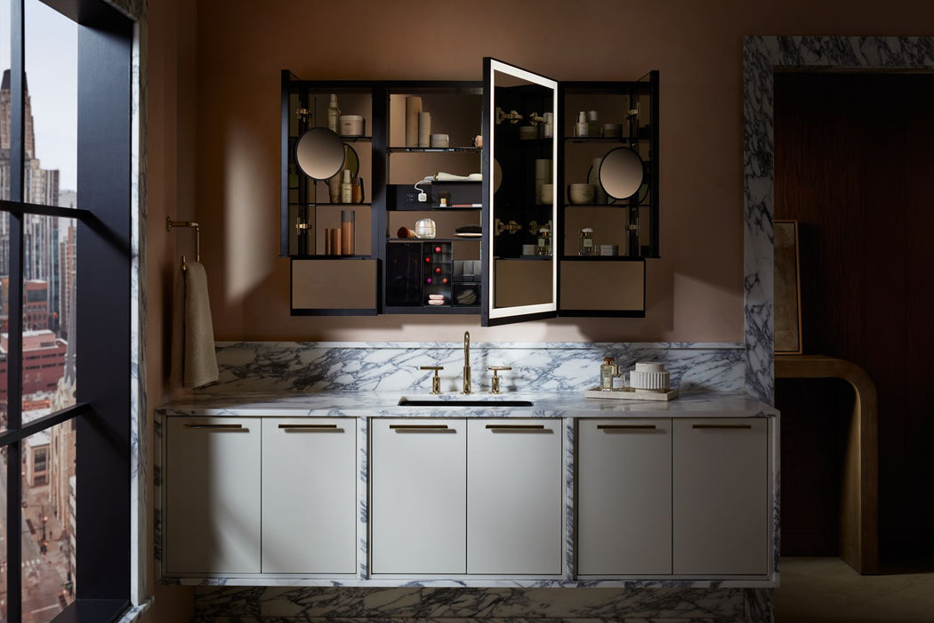KOHLER K-33695-R Collage 12" x 32" framed medicine cabinet, right-hinged, not applicable - view 3