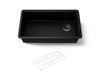 KOHLER K-33710 Billings 32-1/2" undermount single-bowl kitchen sink, matte black