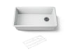KOHLER K-33710 Billings 32-1/2" undermount single-bowl kitchen sink, matte white