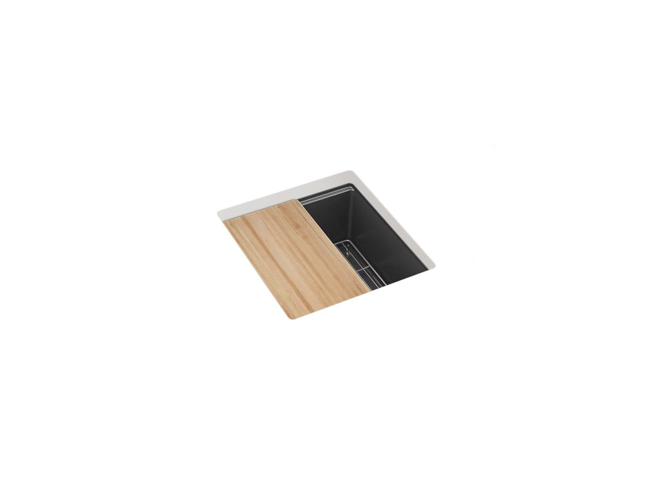 KOHLER K-33711-PC Billings 18" undermount bar sink with accessories