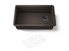 KOHLER K-33712 Billings 29" undermount single-bowl kitchen sink, matte brown