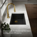KOHLER K-33712-PC Billings 29" undermount single-bowl workstation kitchen sink, matte black - view 3