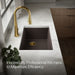 KOHLER K-33712-PC Billings 29" undermount single-bowl workstation kitchen sink, matte brown - view 4