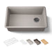 KOHLER K-33712-PC Billings 29" undermount single-bowl workstation kitchen sink, matte taupe - view 5