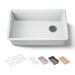 KOHLER K-33712-PC Billings 29" undermount single-bowl workstation kitchen sink, matte white - view 4