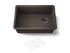 KOHLER K-33713 Billings 27" undermount single-bowl kitchen sink, matte brown
