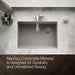 KOHLER K-33713 Billings 27" undermount single-bowl kitchen sink, matte grey - view 3