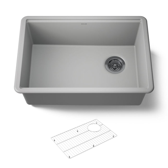 KOHLER K-33713 Billings 27" undermount single-bowl kitchen sink, matte grey - view 5
