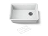 KOHLER K-33713 Billings 27" undermount single-bowl kitchen sink, matte white