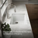 KOHLER K-33713-PC Billings 27" undermount single-bowl workstation kitchen sink, matte white - view 4