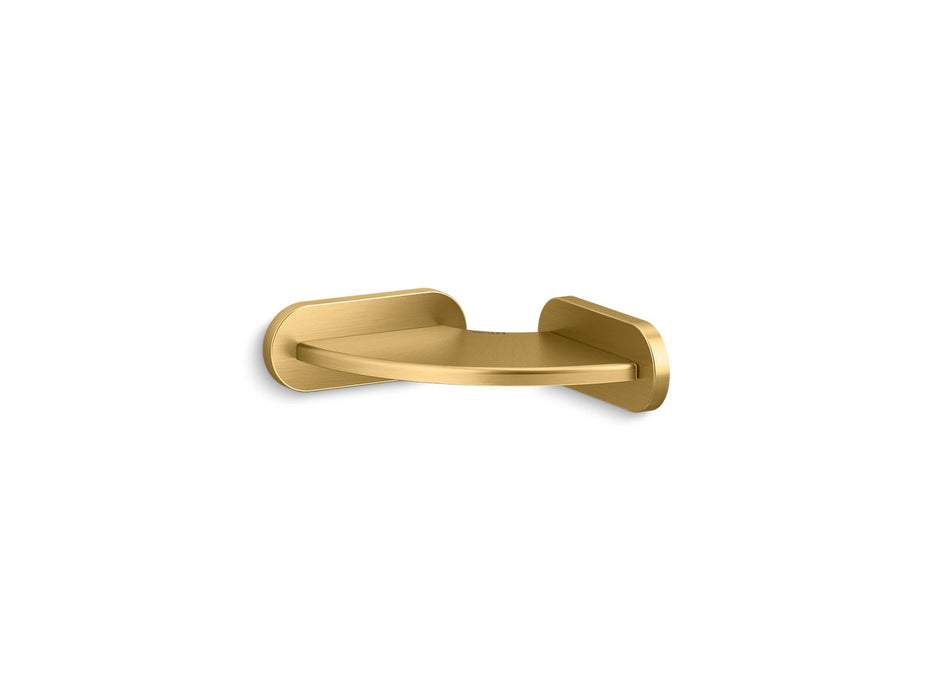 KOHLER K-33809 Elate Foot ledge, vibrant brushed moderne brass