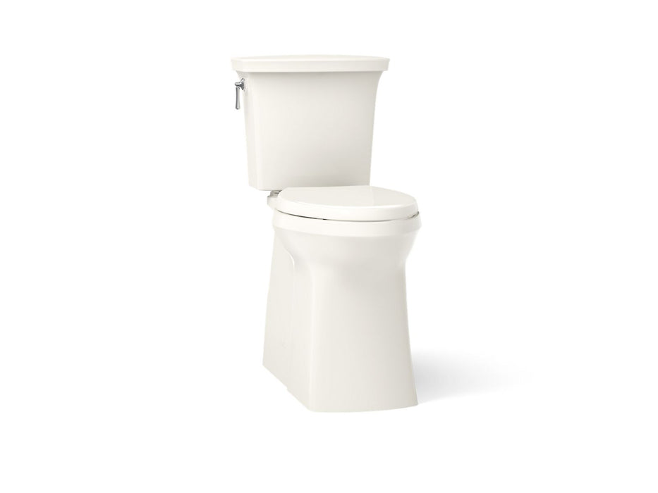 KOHLER K-33813 Corbelle Tall two-piece elongated toilet with skirted trapway, 1.28 gpf, biscuit
