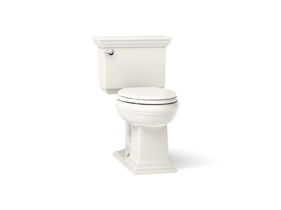 KOHLER K-33817 Memoirs Stately ContinuousClean two-piece elongated toilet, 1.28 gpf