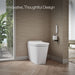 KOHLER K-34281-0 Leap+ K-34281 Leap One-piece Elongated Smart Toilet with Front Bidet Wand Technology, Dual-flush, white...