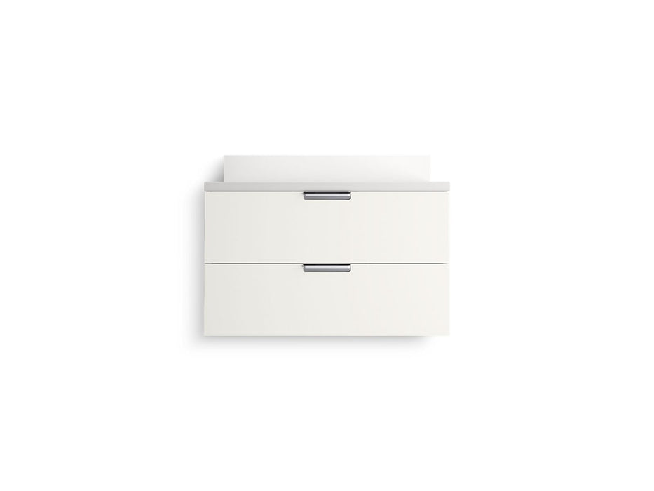 KOHLER K-34654 Maxstow 30" wall-hung bathroom vanity cabinet with sink and quartz top