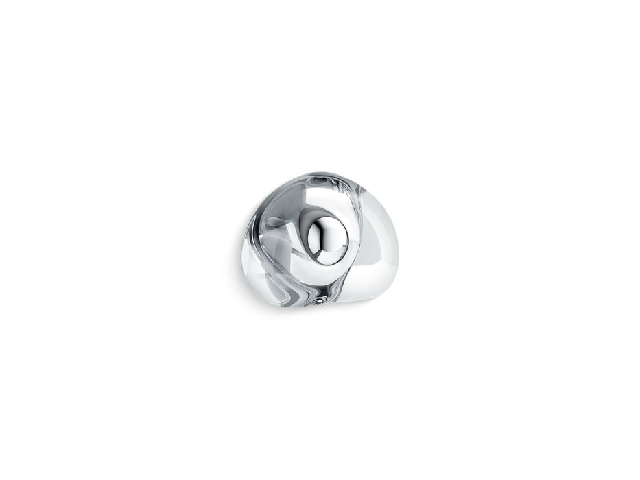 KOHLER K-34748-0L K-34748 Landshapes Oval Cabinet Knob, clear
