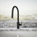 KOHLER K-34906 Elate Pull-down Kitchen Sink Faucet with Two-function Sprayhead, Matte Black - image focused on single product