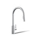 KOHLER K-34906 Elate Pull-down Kitchen Sink Faucet with Two-function Sprayhead, Polished Chrome - 3/4 view of product