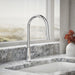 KOHLER K-34906 Elate Pull-down Kitchen Sink Faucet with Two-function Sprayhead, Polished Chrome - Shows close up detail of pr