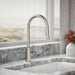 KOHLER K-34906 Elate Pull-down Kitchen Sink Faucet with Two-function Sprayhead, Vibrant Stainless - Shows close up detail of 