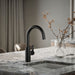 KOHLER K-34908 Elate Single-handle Bar Sink Faucet, Matte Black - Shows close up detail of product in room