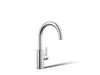 KOHLER K-34908 Elate Single-handle Bar Sink Faucet, Polished Chrome - 3/4 view of product