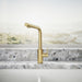 KOHLER K-34909 Elate Pull-out Kitchen Sink Faucet with Two-function Sprayhead, Vibrant Brushed Moderne Brass - image focused 