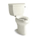 KOHLER K-3493-RA Highline Classic Two-piece elongated toilet, 1.6 gpf - Biscuit