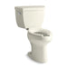 KOHLER K-3493-T Highline Two-piece elongated toilet, 1.6 gpf, biscuit