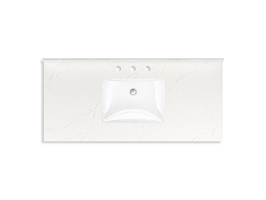 KOHLER K-35021 Malin by Studio McGee 48" bathroom vanity cabinet with sink and quartz top