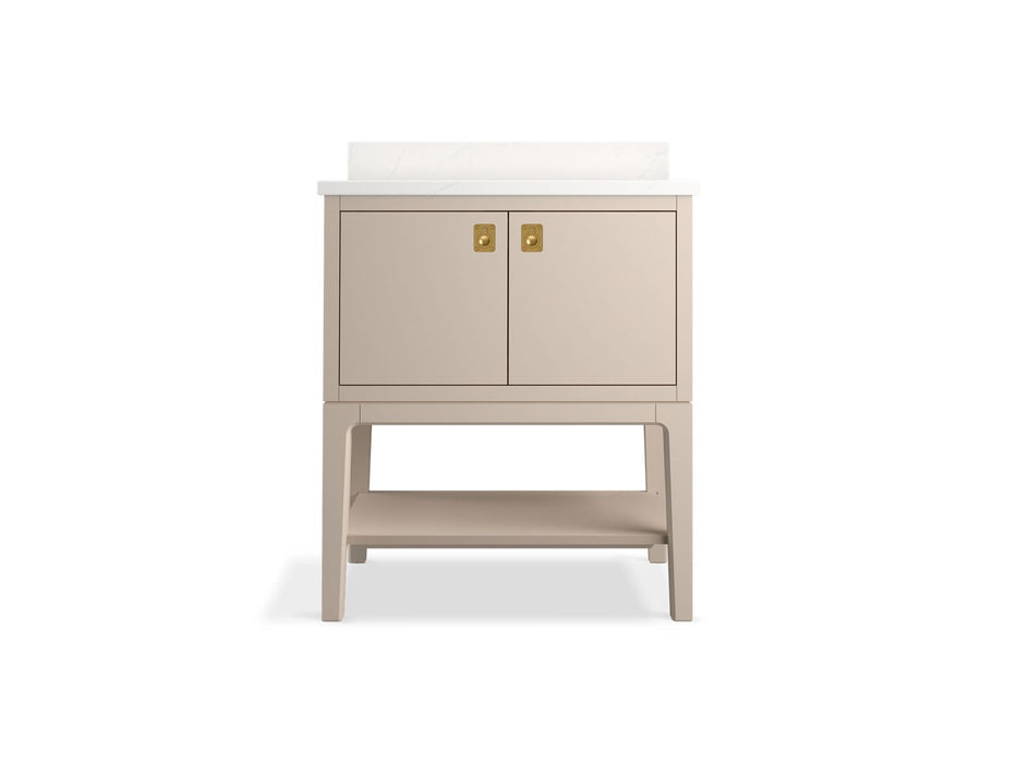 KOHLER K-35025 Seagrove by Studio McGee 30" bathroom vanity cabinet with sink and quartz top