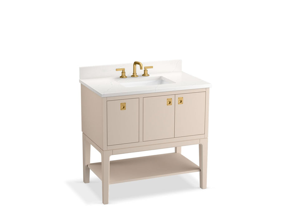 KOHLER K-35026 Seagrove by Studio McGee 36" bathroom vanity cabinet with sink and quartz top