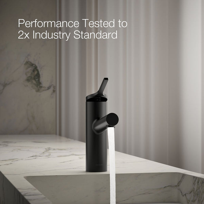 KOHLER K-35048-4 Elate Single-handle bathroom sink faucet, 1.2 gpm, matte black - view 2